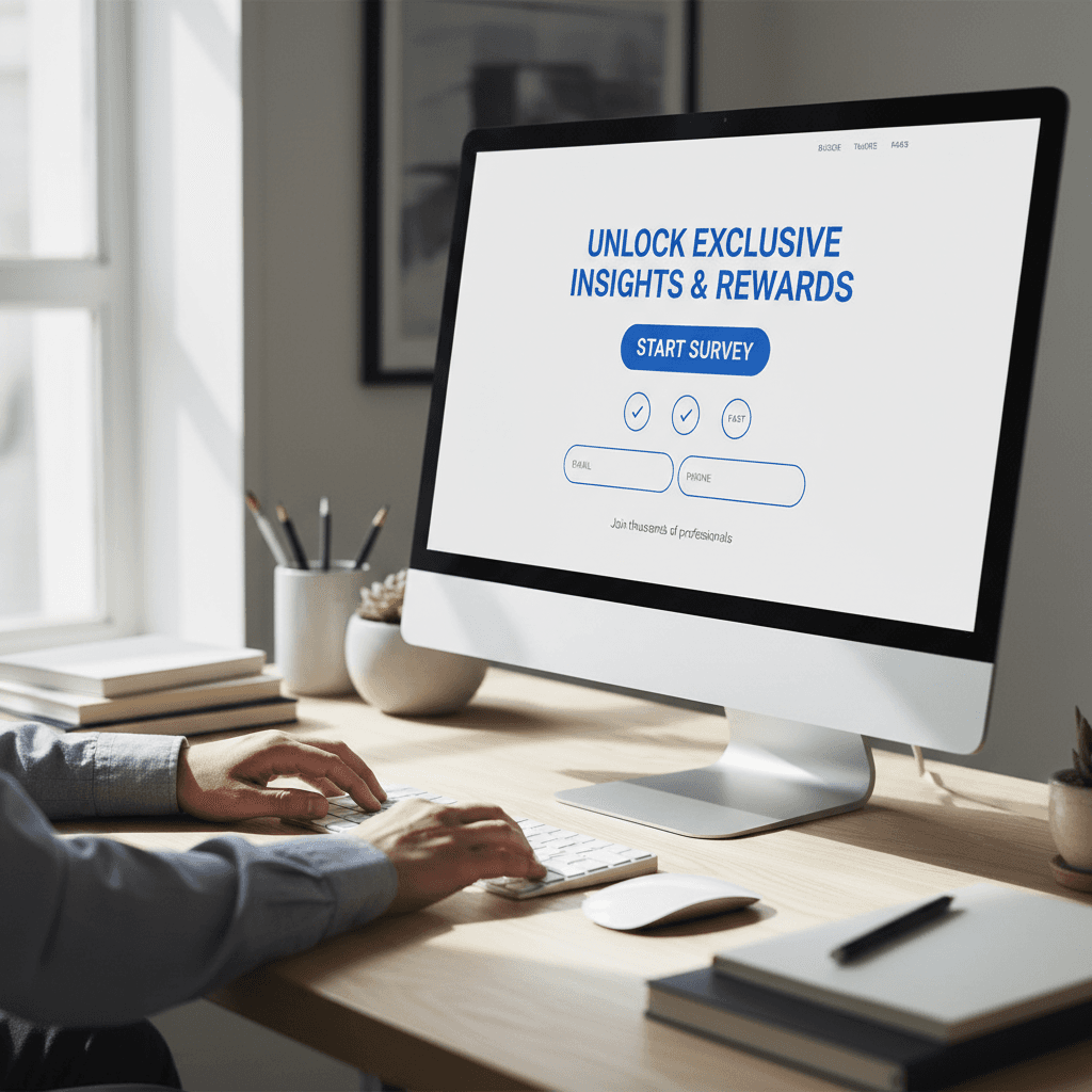 Lead capture form design on tablet screen