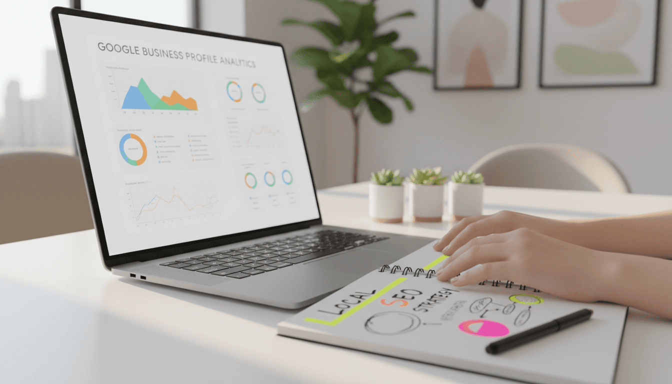 Local SEO search results ranking displayed on computer